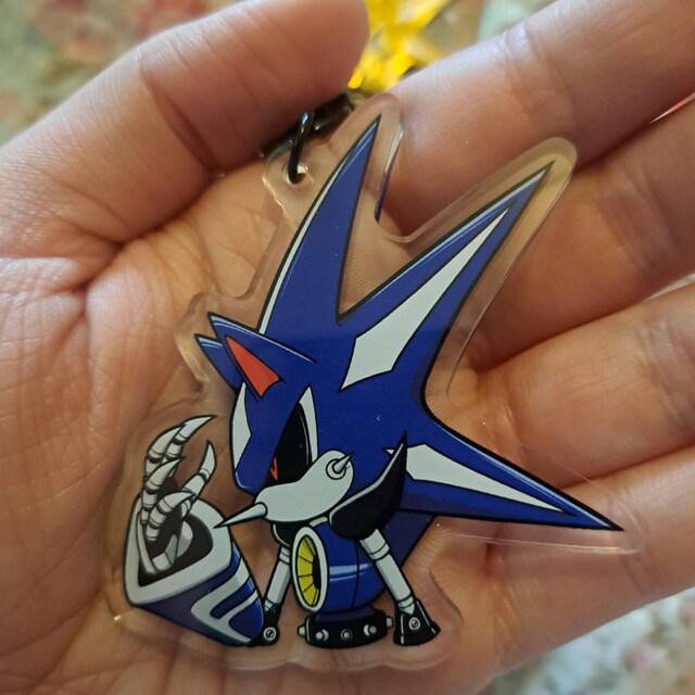 Neo Metal Sonic Acrylic Keychain - Etsy Denmark