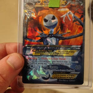 Nightmare Before Christmas - Jack Skellington Pokemon Card - Etsy Nightmare Before Christmas - Jack Skellington Pokemon Card - Etsy