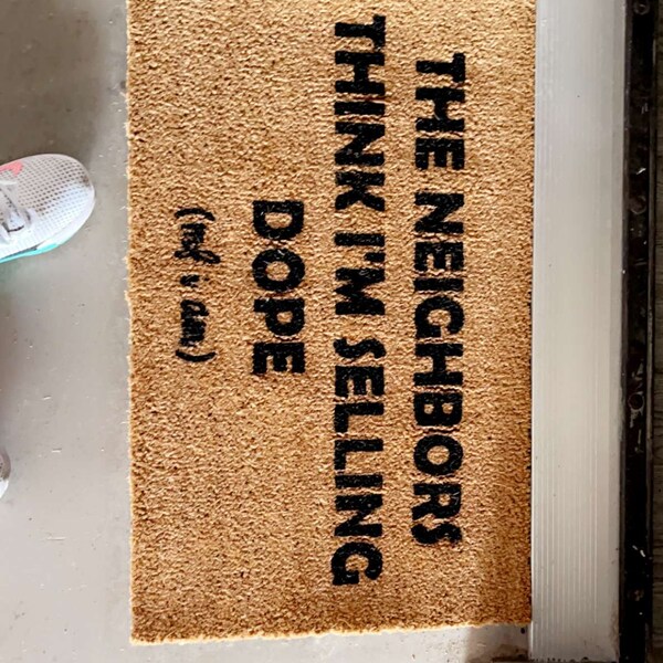 J Cole Neighbors Think I'm Selling Dope The Neighbors Think I’m Selling Dope J. Cole Doormat | J. Cole Rug | J