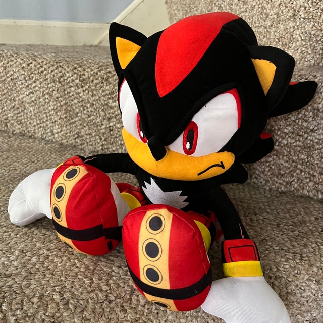  Sonic The Hedgehog Doll Plush Backpack - Shadow Backpack Black  (24 Inch) : Toys & Games