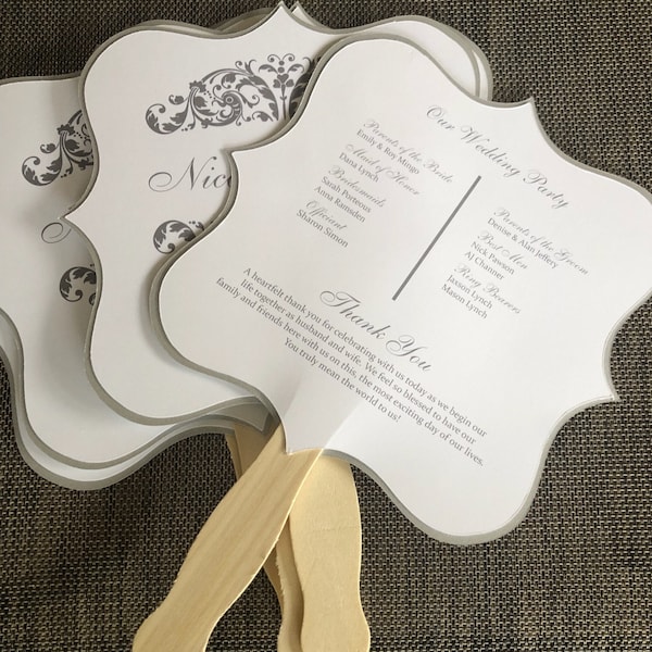 TaoBary 50 Pieces DIY Paper Fan Church Fans Handheld Set Fan Handle Craft Sticks Wavy Wooden Sticks With Blank White Cardstock Tape Wedding Fans For Diy Crafting Celebration Hand Held Fans