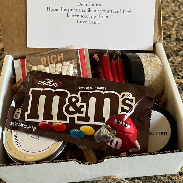 CARE PACKAGE. Gift Box. Sending Love and Hugs. Live Succulent ...