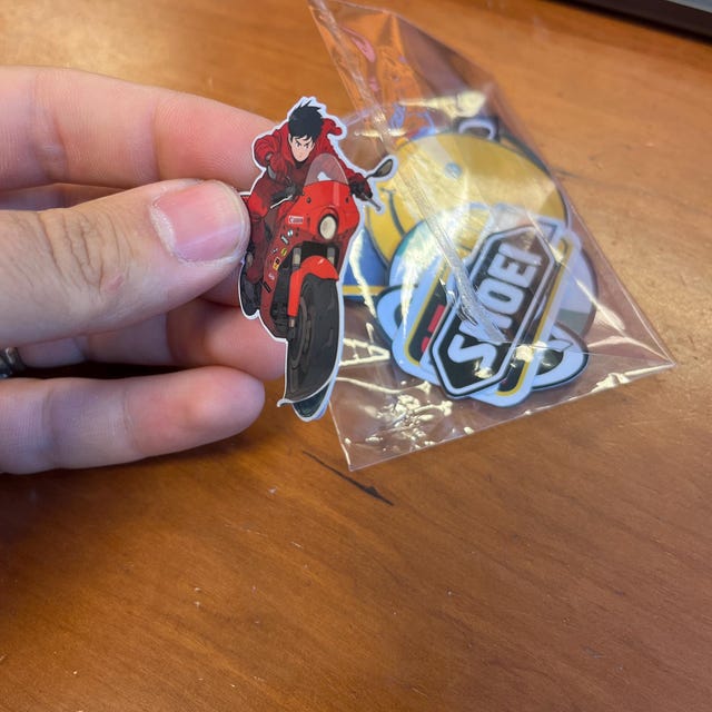 アキラ、バイク、アニメステッカー アキラステッカーパック