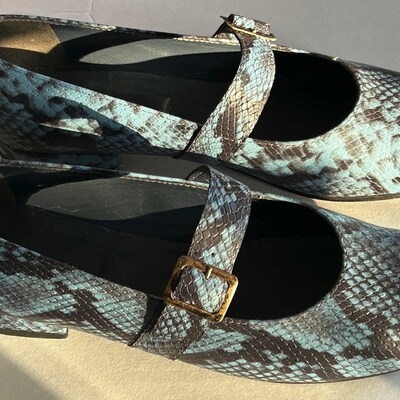 blue mary jane shoes