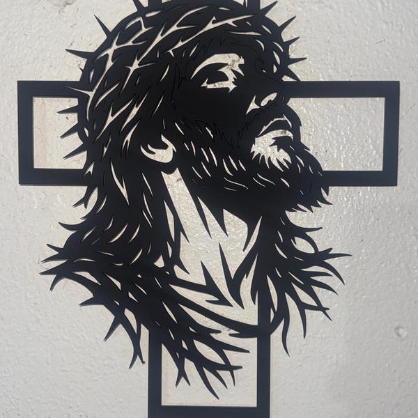 Jesus on Cross SVG, Cricut Laser Cut File, Digital Download Svg, Png ...