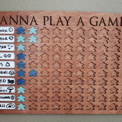 10x10 Game Tracker / Board Game Tracker / Game Challenge Board - Etsy ...
