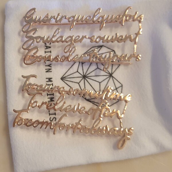Custom Handwriting Pin • Personalized Signature Brooch • Memorial ...