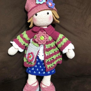 Crochet Pattern for Doll TILDA, Pdf deutsch, English, Français ...