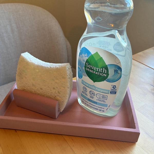 Sponge Holder, Concrete Sponge Dryer, Kitchen Accessories, Minimalist ...