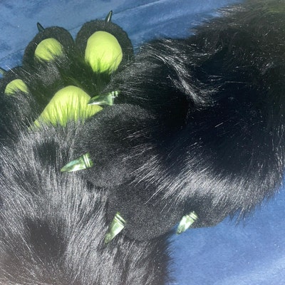 Black Green Paws, Furry Gift, Tiger Paws, Kemono Paws Custom, Pet Play ...