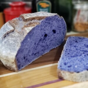 Butterfly Pea Flower Sourdough Bread Etsy