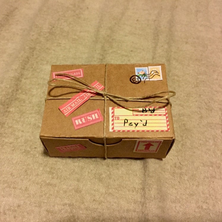 gift packaging Tiny Packages Thoughtful Gifts Packaging for bottle&#39;s message Personalised gift Valentine World&#39;s Smallest Package Miniature