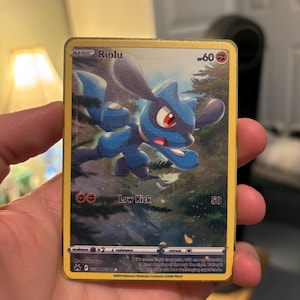 Riolu Galarian Gallery Gold Metal Pokemon Card - Etsy