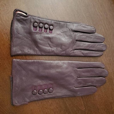 Ladies Womens Premium High Quality Genuine Soft Leather Gloves Fully ...