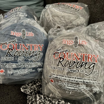 Briggs and Little Pure Wool Country Roving for Knitting, Felting, and ...