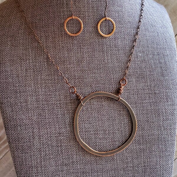 Extra Large Flat Asymmetrical Ring Links, Antique Copper Plated, 53mm ...
