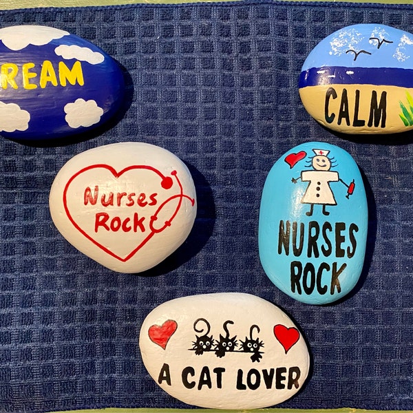 Custom Hand Painted Rocks - Etsy
