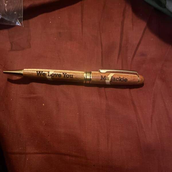 PERSONALIZED Engraved Wooden Pen, Rosewood, Monogramed Multicolor Pens ...