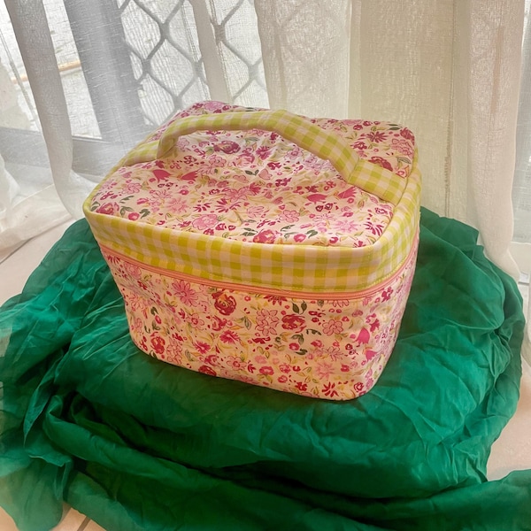 Quilted Vanity Bag Sewing Pattern PDF With Video Tutorial – 3 Size ...