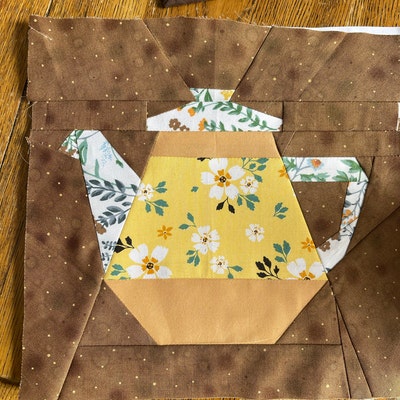 Tea Pot Quilt Block, Paper Pieced Quilt Pattern, PDF Pattern, Instant ...