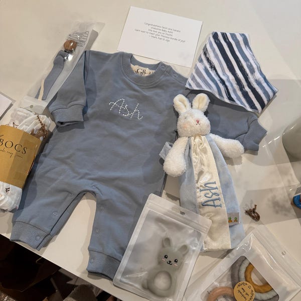 Romper For Baby Boy In Terry Stuff Royal Blue Color main image 1