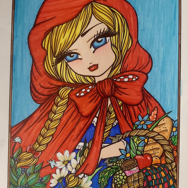 PDF DIGITAL Printable Coloring Book Fairy Tale Princesses & Storybook ...