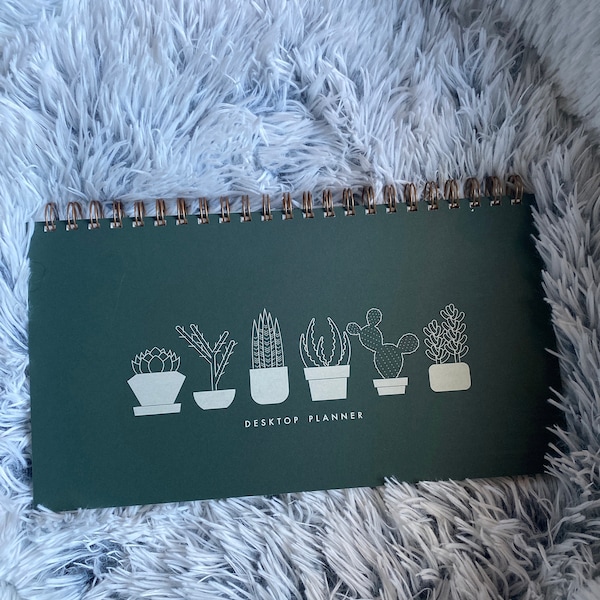 Succulent Weekly Planner - Agenda | Desk Planner | Weekly Planner ...