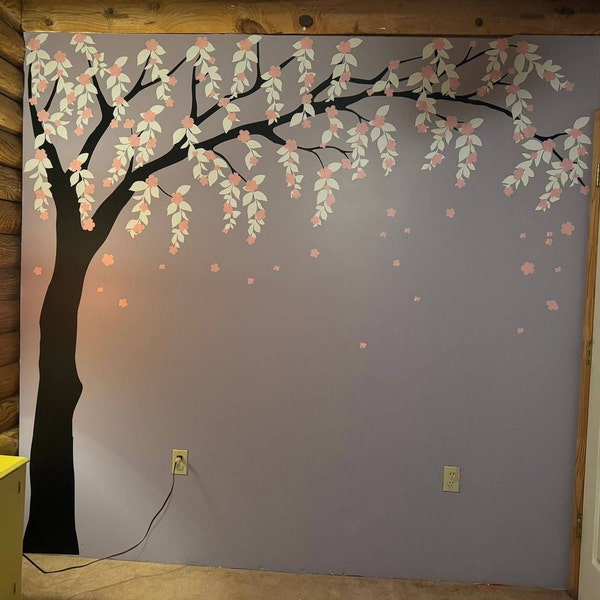 Fairy Flower Garden Fabric Wall Decal , Pretty, Floral , Nursery Fairy ...