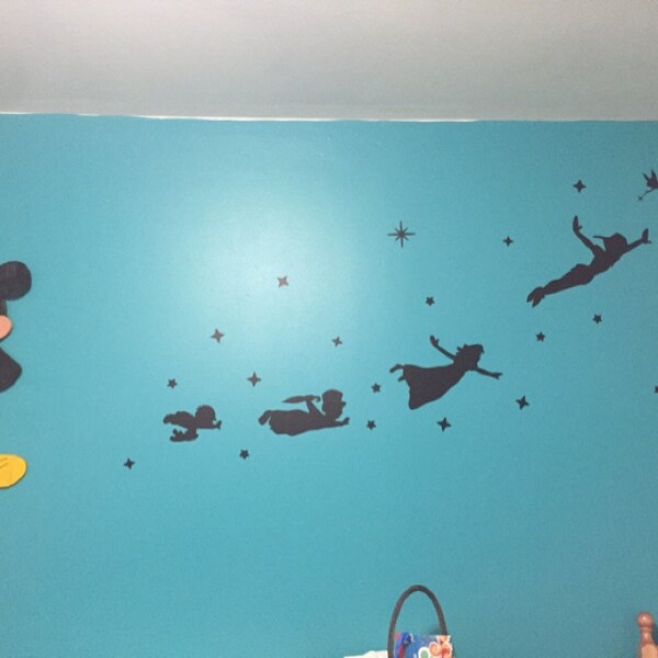 Peter Pan Tinkerbell Wendy John Michael Flying Second Star to the Right ...