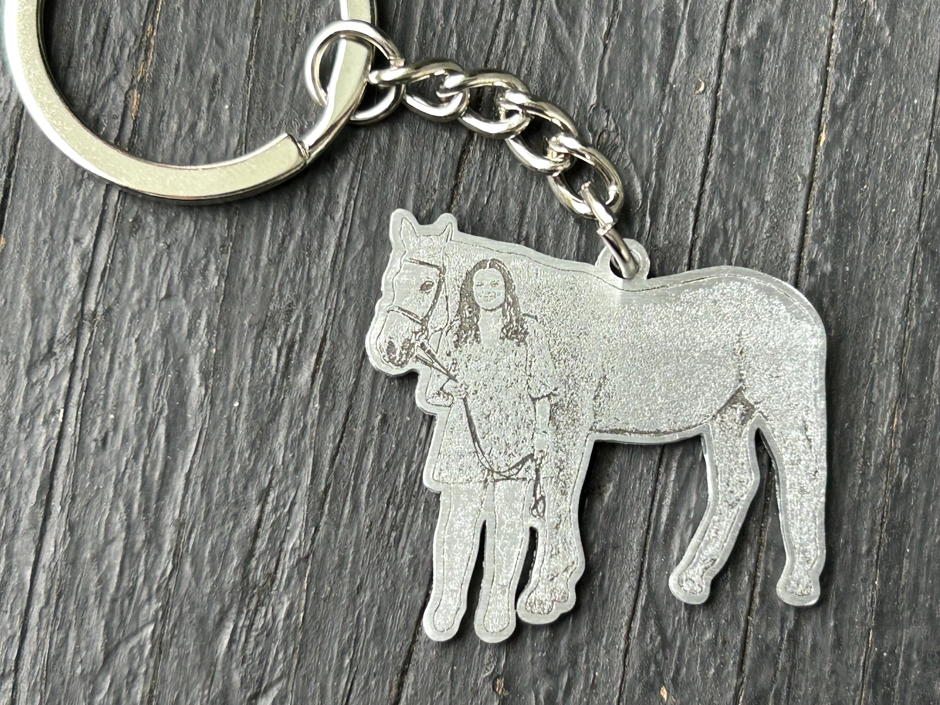 Horse photo keychain • horse lover gift • horse memorial • pet keychain • custom horse keychain • horse jewelry • christmas gift