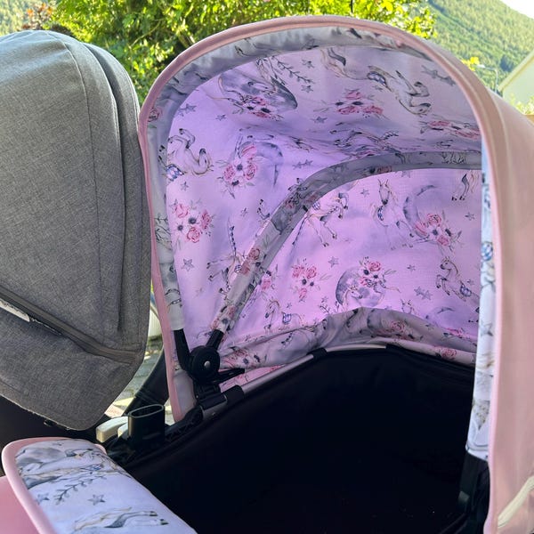 COLU KID® Baby Carriage Accessories Waterproof Sun Canopy & Replacement Seat Cushion Compatible With Babyzen YOYO YOYO2