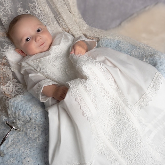 Modern Boy BattesimoLove Boys Baptism Gown Boy Christening Gown