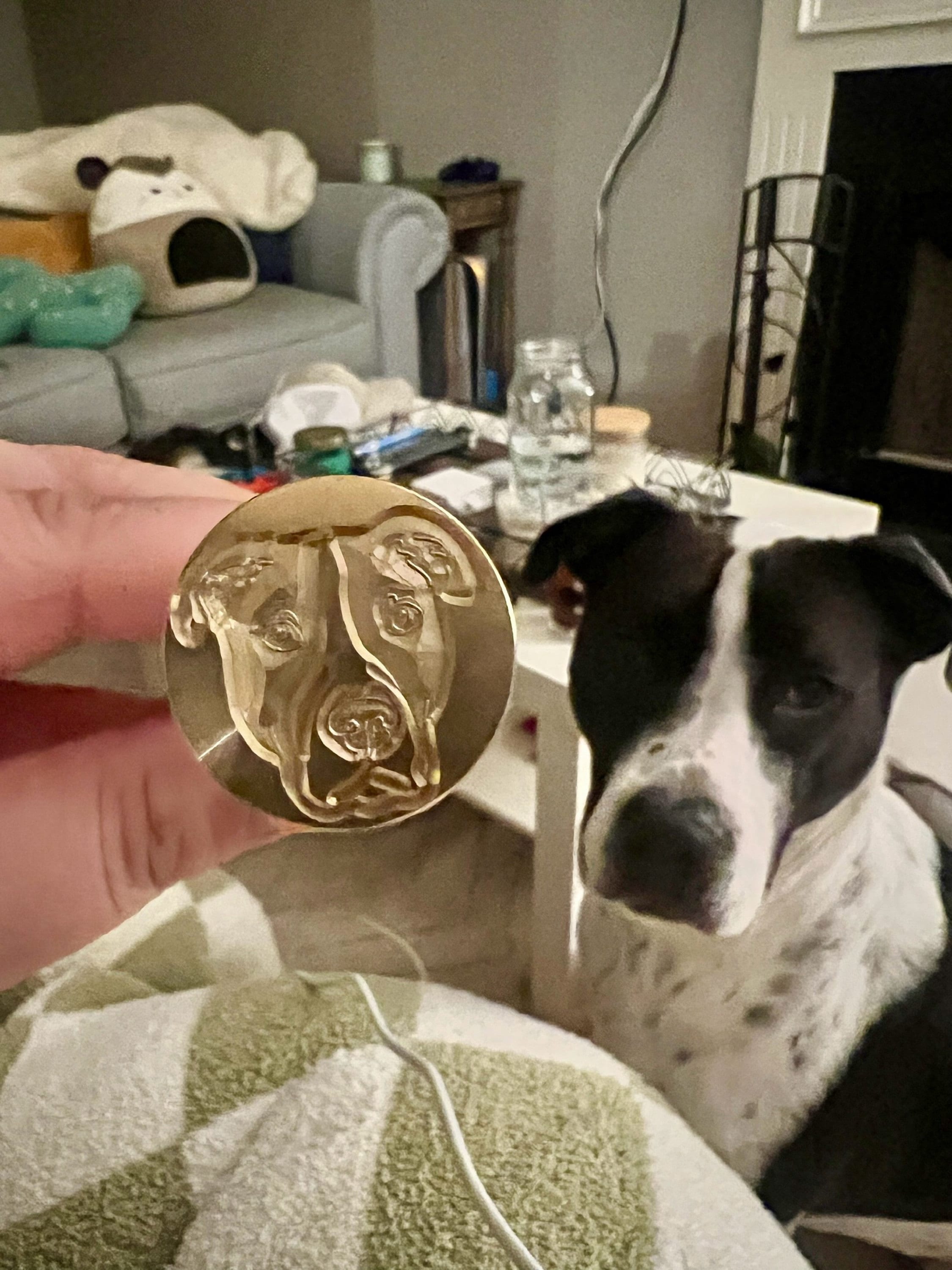 Custom Pet Portrait Wax Seal Stamp - Personalized Wax Seal for Dog Lovers - Unique Pet Photo Stamp Gift