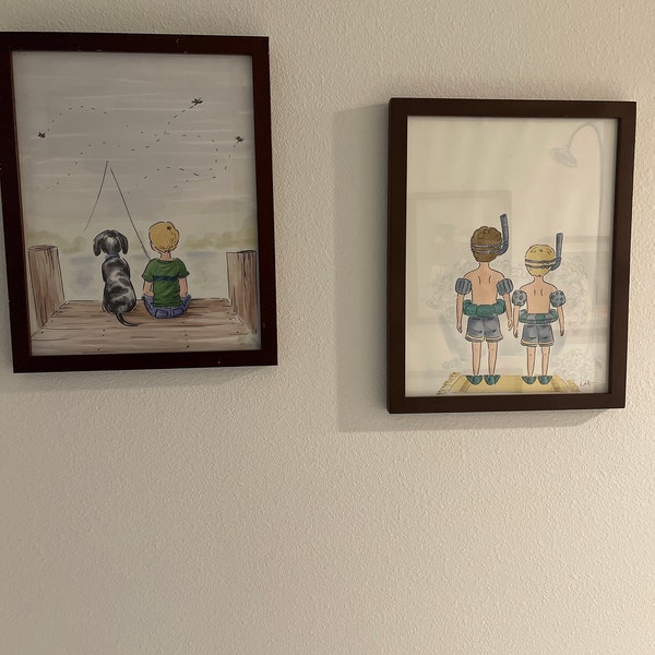 Brothers Bathroom Art Boys Bathroom Art Print Art for Kids Bathroom Art ...