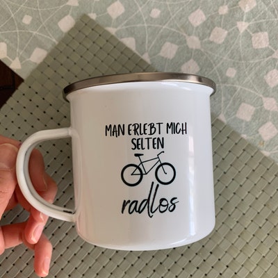 Ich Bin Selten Radlos Tasse Geschenk für Fahrradfahrer Radfahrer Rennradfahrer Biker Lustiger Spruch