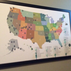 US Map Capitals Wall Art, PRINTABLE United States Map Print, Usa States ...