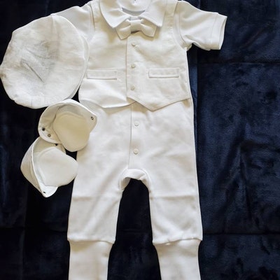 Baby Boy Baptism Outfit Long Sleeve, Baby Boy Christening Outfit White ...