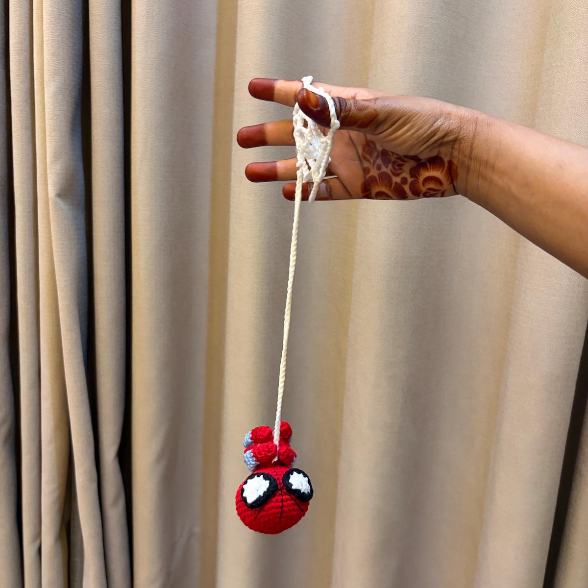 Gehäkelte Spider-Man Anhänger