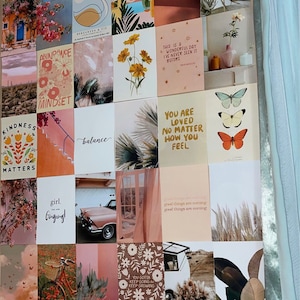 Desert Dreamer Boho Aesthetic Wall Collage Kit, Teen Bedroom, Photo ...