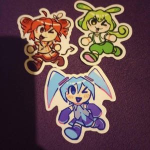 2in. Gummy Sticker 3 Pack - Kasane Teto, Zundamon and Hatsune Miku
