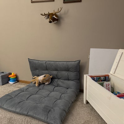 Reading Nook Floor Cushion for Kids, Water Repellent Velvet Floor ...
