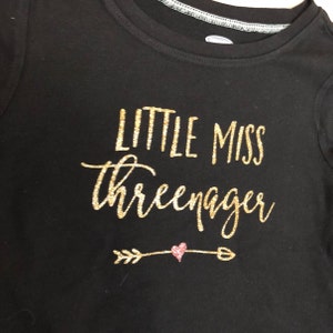 Download Little Miss Threenager SVG File. Child SVG Cricut Explore ...