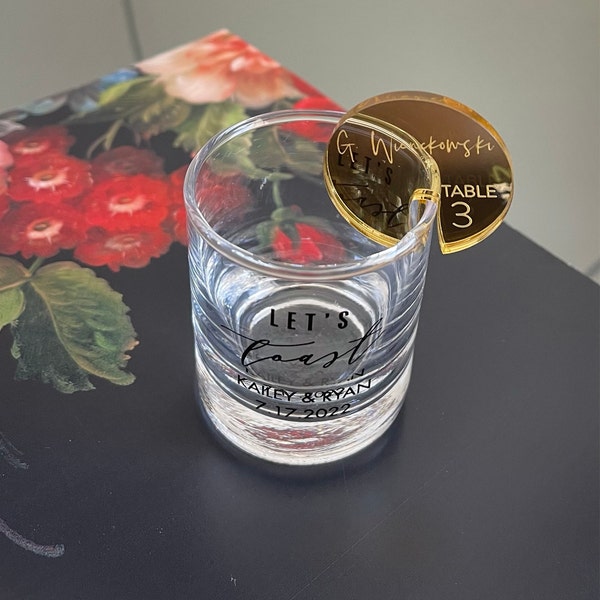 Escort Card Rounds, Acrylic Drink Name Tag Rounds, Stemless Stirrers ...