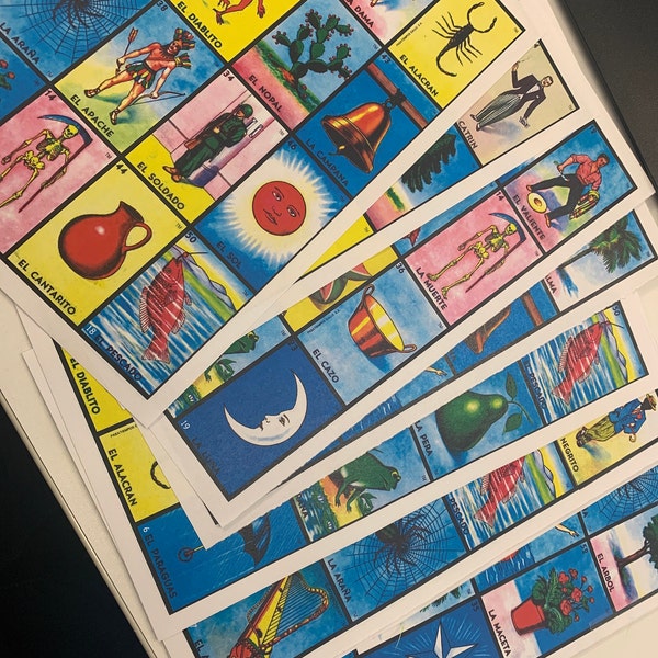 Baby Shower Loteria 80 Cards Spanish-english/loteria Cards / Mexican ...