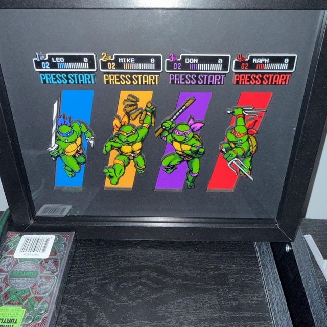 Ninja Turtle Character Select Screen - Classic Turtles Arcade Game