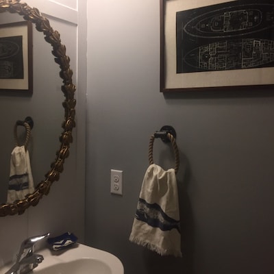 Rustic Rope Bathroom Set, Lake House Decor, Bathroom Rustic Decor, Rope ...