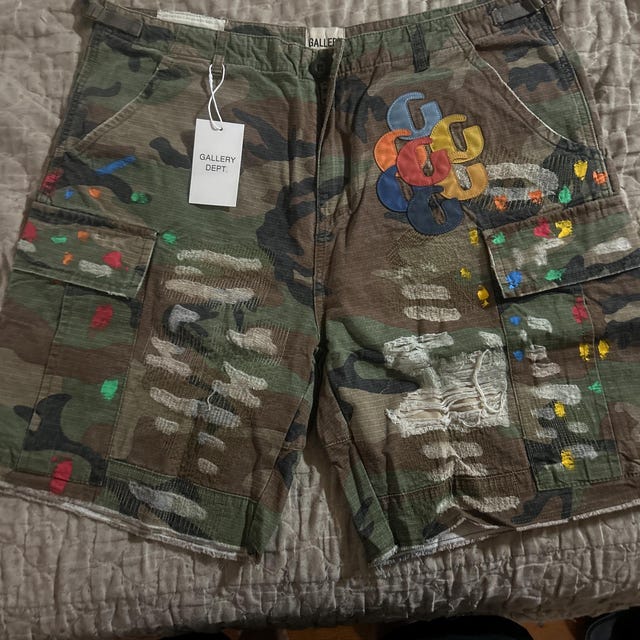 Gallery Dept. G-patch Woodland Camo Cargo Shorts - Etsy Canada