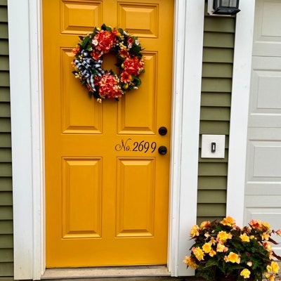 Vinyl House Door Numbers Door Number Decals House Number - Etsy