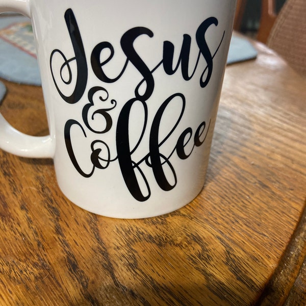Jesus and Coffee Mug, Christian Gift Mug, Church Friend Gift - Etsy