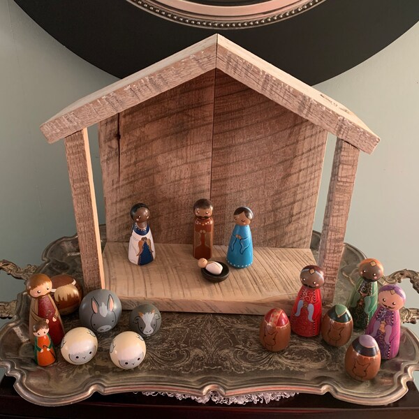 Pedestal Wood Block Risers, Reclaimed Wood Riser, Farmhouse Decor ...